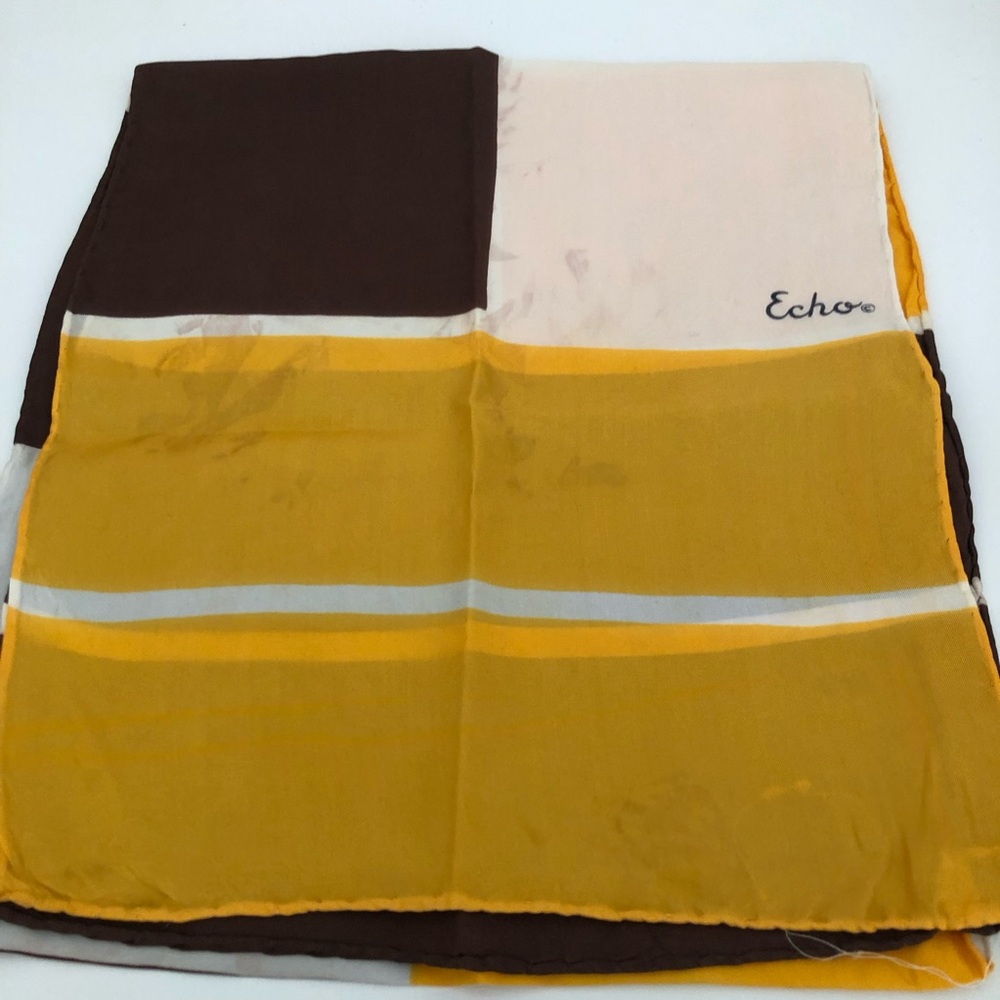 Echo Silk Checkerboard Scarf